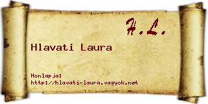 Hlavati Laura névjegykártya